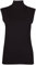 Purple Hanger Womens Sleeveless High Roll Polo Turtle Neck Vest Top Ladies Stretch Casual Plain Polo T-Shirt Jumper Tank Top for Women and Girls Warm Winter Wear Plus Size 8-22 (20-22, Black)