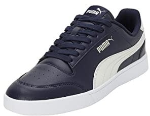 PUMA Unisex Shuffle Sneaker, Navy Vapor Gray White, 46 EU