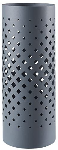 ACAZA Porte Parapluie en métal avec Bassin d'eau, Gris