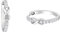 s.Oliver Creolen 925 Sterling Silber Damen Ohrschmuck, mit Zirkonia synth., 2 cm, Weiß, Infinity, Kommt in Schmuck Geschenk Box, 2034966