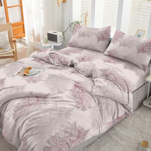 Floral Printed Egyptian Cotton Double Duvet Cover Set 400 Thread Count | 100% Egyptian Cotton Duvet Cover Set Single • 400 TC • Soft & Breathable • Floral Printed • Button Closure • Machine Washable
