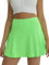 fuinloth Tennisrock Damen Sportrock mit Hose Rock mit Short Integriert Golfrock Sommerrock mit Taschen Grün S 34-36