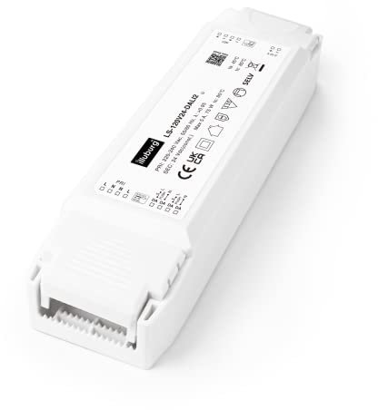 illuburg Trasformatore LED 24V 120W Dimmerabile DALI PUSH 0-10V per Strisce LED Alimentatore Driver Power Supply