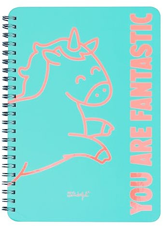 Mr. Wonderful A4 Notizbuch Unicorn Mint You are fantastic
