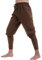 Odizli Mittelalter Kleidung Herren Sommer Leinenhose Lang Wikinger Gothic Steampunk Renaissance Viktorianische Hosen Pirat Kostüm Piratenkostüm Halloween Karneval Cosplay Faschingskostüme Braun M