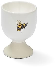 Cooksmart British Designed Egg Cups | Ceramic Egg Cup for Breakfast | Egg Poacher Cups for All Types of Kitchen - Bumble Bees