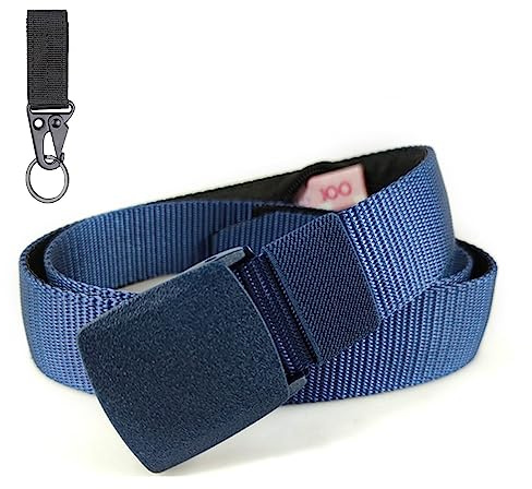 BLAINDERS - Geldgürtel mit Reißverschluss Geheimfach, Geldversteck, geeignet für Reise, Dienstreise, Joggen, für Herren und Frauen. (Blau)