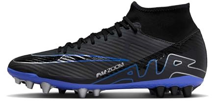 Nike Herren Mercurial Superfly 9 Academy Sneaker, Black/Chrome-Hyper royal, 44.5 EU