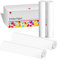 Phomemo A4 Thermodruckpapier 4 Rollen, 210x297 mm, BPA Frei, Thermopapier A4 Kompatibel mit Phomemo M832/M834 Mobiler Drucker für Unterwegs, Thermopapier für Reisen, Zuhause, Foto, 20 Blatt/Rolle