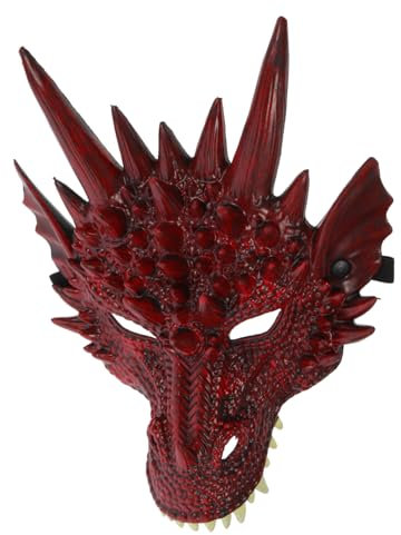 TOYANDONA Masque De Dragon Tête De Dragon Masques Masque D'animal Effrayant Masques De Fête Pour Adultes Mascarade Masque De Fête Pour Enfants Dragon Vert Unité Centrale Halloween 3d Lézard