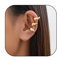 Chunky Ear Cuffs Non Piercing Round Huggie Ear Cuff Earrings for Women Trendy 14K Gold Clip on Cartilage Earrings Jewelry Gifts