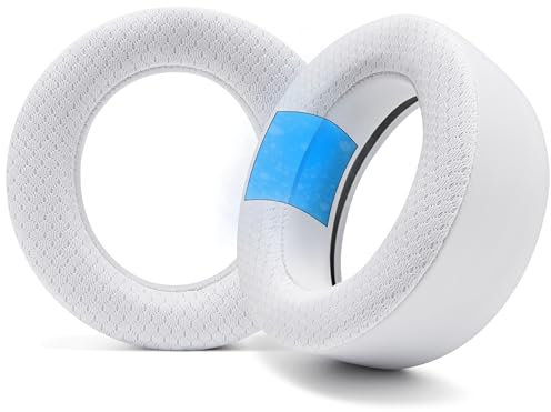 WC Freeze Pulse Elite - Cooling Gel Earpads Compatible with PS5 Pulse Elite, Made by Wicked Cushions | Thicker Cushion & Wider Opening | White