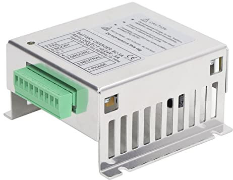 Generador Cargador de Batería Automático Regulador de Carga en 2 Fases 12V 24V para Baterías, Carcasa de Aluminio BC 5A para Generadores