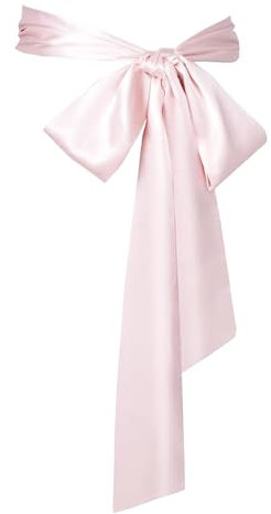 Werownsgso Ceinture de mariée en satin, 10 cm x 250 cm, large ceinture pour robe, réversible, rose
