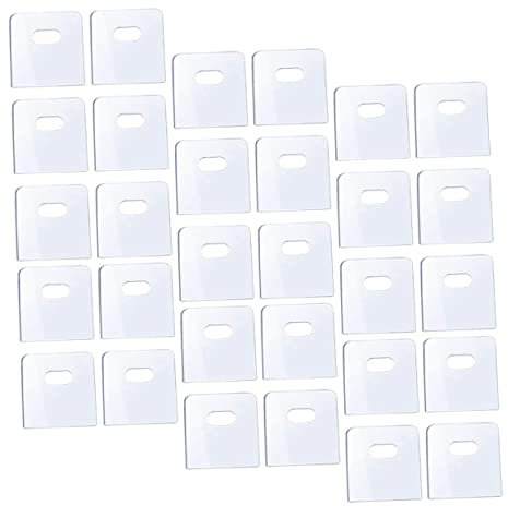 PRETYZOOM 150 Stück Fensterladen Reparatur Aufkleber Jalousien Reparatur Set Weißes Klebeband Lamellenschoner Für Vertikaljalousien Lamellenschoner Für Vertikaljalousien Durchsichtige