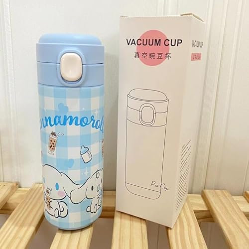 Cinnamoroll Botella Termica Taza térmica para niños Botella de agua para Niños Reutilizable Térmica de Acero Inoxidable con Doble Aislamiento Botella Agua Acero Inoxidable Niños para Viaje Colegio -C