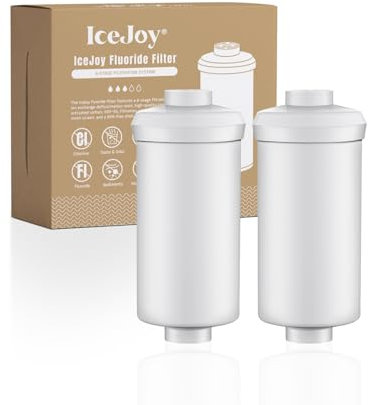 IceJoy 6-Stage Filtration Water Filters(Set of 2) for Water Filter System - Replacement for Berkey® PF-2® Fluoride Filters, Berkey® and Other Gravity Water Filter System