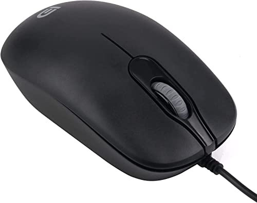 Naclud SGIN USB Optical Wired Computer Mouse, Compatible with Windows PC, Laptop, Desk