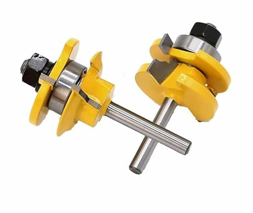 2pcs 1/4Small Rail And Stile Router Bit Set Door Window Woodworking Knife Tenon Cutter For Wood Milling Tools