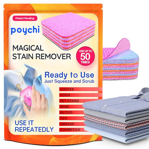 Magic Fibre Stain Remover - Use as a Stain Remover - No Dry Clean, Grease, Coffee Indoor Laundry , Tea, Fabric, Pet Stains, Clothes, Carpets, Sofas, Bed and
