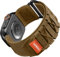 Bandletic Nylon Correa compatible con Apple Watch Ultra/Ultra 2 49mm 45mm 44mm 42mm, Correa Deportiva Al Aire Libre para iWatch Ultra/Ultra 2/Series 9 8 7 6 5 4 3 2 1, L-Marrón Amarillento