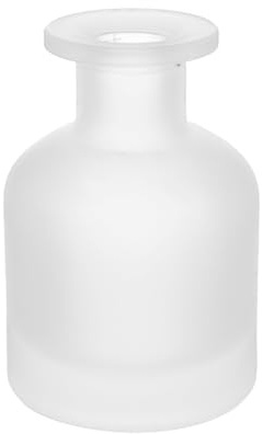 OHEETU Flacons diffuseurs vides en verre dépoli blanc de 150 ml pour aromathérapie, huiles essentielles, parfum, bricolage, diffuseur de parfum, accessoires
