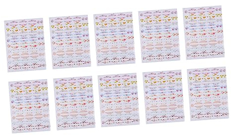 Kosmetikaufkleber 10 Stück Papier für Ätherische Ölflaschen Event