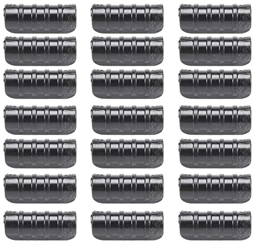 rirue 50PCS Black Greenhouse Plastic Film Frame Pipe Tube and Film Clip Clamp Connector Kit Garden Tool 20mm
