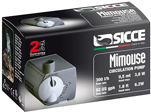 Sicce Mimouse, Mini bomba de recirculación para acuarios acuario 300 litros/h