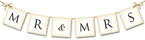 Mr and Mrs Banner Hochzeit 77 cm