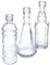 12 x Deko Vasen Vintage mini H 12 cm - Süße Minivasen ideal für 1-2 Blumen - – kleine Vasen für die Tischdeko – Glasfläschchen Minivase Glasvase Blumenvasen