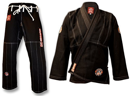 ROLL HARD BRAND Brazilian Jiu Jitsu Kimonos - Black (A6)
