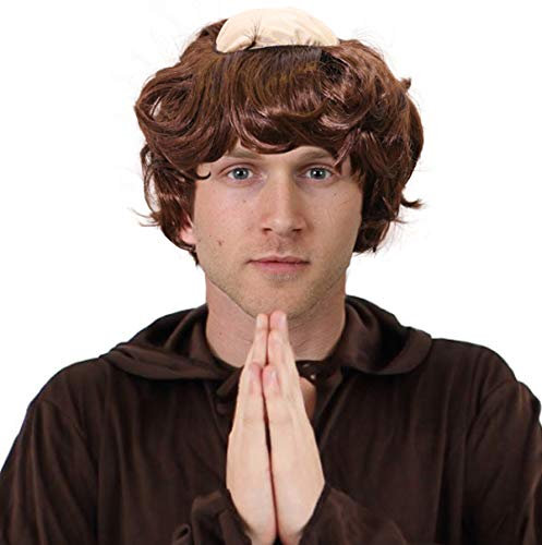 I LOVE FANCY DRESS LTD MÖNCH PERÜCKE MIT Stoff Einsatz