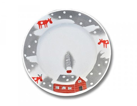 Helina Tilk Schneeelche Teller 19 cm Porzellan handbemalt