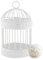 Weddingstar Miniatur-Vogelkäfig, rund, Weiß, 4 Stück