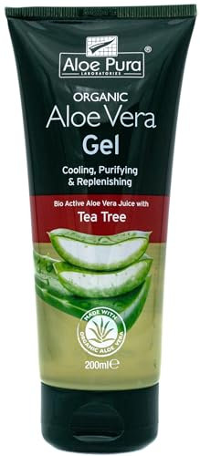 ALOE PURA Aloe Vera Gel & Tea Tree 200ml (PACK OF 4)