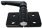 Scharnier 8 40 Zn Zinkdruckguss 40 x 74 mm - Typ I - mit Klemmhebel schwarz pulverbeschichtet