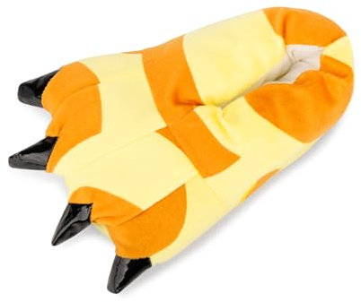 OCHENTA Chaussons Unisexe Animal Fantaisie Peluche Pantoufles Patte Cosplay Girafe M(Taille 31-38)