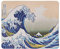 TRIXES - Tappetino per mouse per computer desktop - La grande ondata di Kanagawa - Art Hokusai Design 8.5 'x 7' - Base in gomma antiscivolo - Adatto per laser e mouse ottico