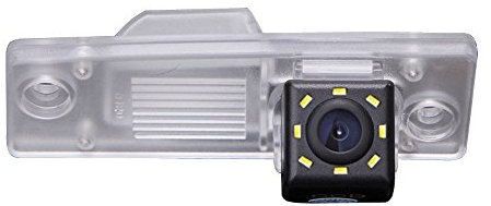 Navinio Car HD CCD RearView Backup Camera in Number Plate Light 170 ° Wide Angle with Reversing Radar Sensor Parking Aid Standard NTSC, Vehicle Specific Camera Integrated in Number Plate Light for