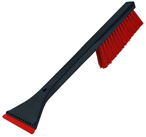 L & P Car Design L&P A060 Eiskratzer Murska Eisschaber 365mm Dreieck 85mm Schaber Schneebesen HIPS Schneebürste lang Schneefeger Schnee Bürste Besen Feger Original Finnland TOP Qualität (Schwarz Rot)