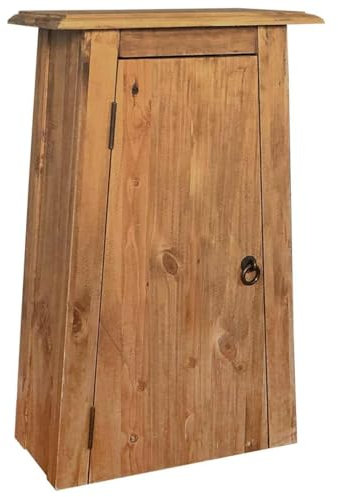 vidaXL Bad Wandschrank Badezimmerschrank Badschrank Massivholz Kiefer 42x23x70cm