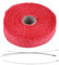 Hitzeschutzband Auspuffband Auspuffummantelung Akozon Exhaust Heat Wrap 5m Auto Motorrad Isolierband Exhaust Heat Wrap mit 4 Edelstahl Kabelbindern (Rot)