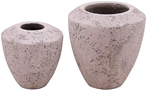 Vase/Topf * Vintage * Shabby chic * Landhausstil * Creme/weiß/grau (klein)