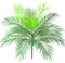 Aisamco Künstliche Tropische Palmblattbusch Künstliche Pflanze in Grün 1 Stück Kunststoff Areca Palm Plant 15 Blätter 63 cm groß für tropisches Grün Akzent Blumenarrangement