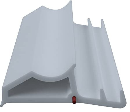 DIWARO.® Stahlzargen-Dichtung SZ003 | grau | 5 lfm für Haus- und Innentüren. Zum Schallschutz und abdichten der Tür. Bestehend aus TPE (Thermoplastischen Elastomer)