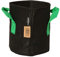 HORTOSOL Pot géotextile Noir/Vert - 5L - Ø18x20 cm