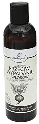 Anti-Haarausfall-Shampoo mit schwarzer Rübe und Schachtelhalm-Extrakt, Herbapol 250 ml, intensiv stärkend
