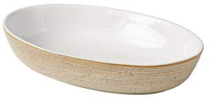 BRANDANI PIROFILA Reactive Cream Stoneware Misure: D 26X5,5H