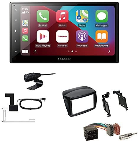 Pioneer SPH-DA160DAB 2-DIN Autoradio CarPlay Android Auto Bluetooth DAB USB passend für FIAT Doblo ab 2010 schwarz